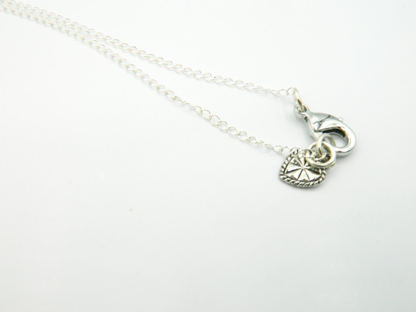 Necklace Nk Light Purple Sparkle Faceted amethyst drop necklace with mini drops