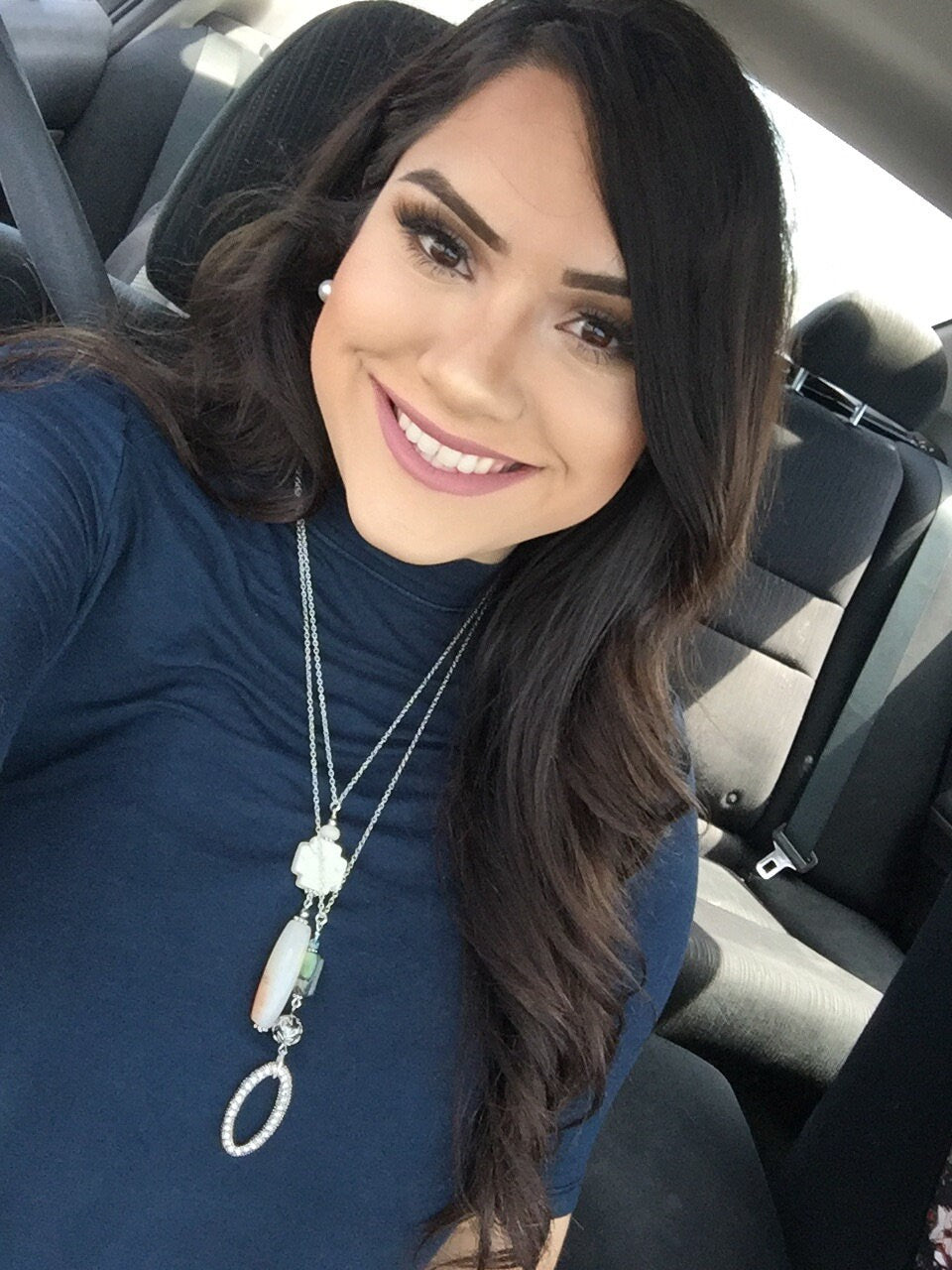 Paua Shell and Oblong Sparkle Pendant necklace, elegant, regal, impressive, handcrafted jewelry, sterling silver simply stated jewelry