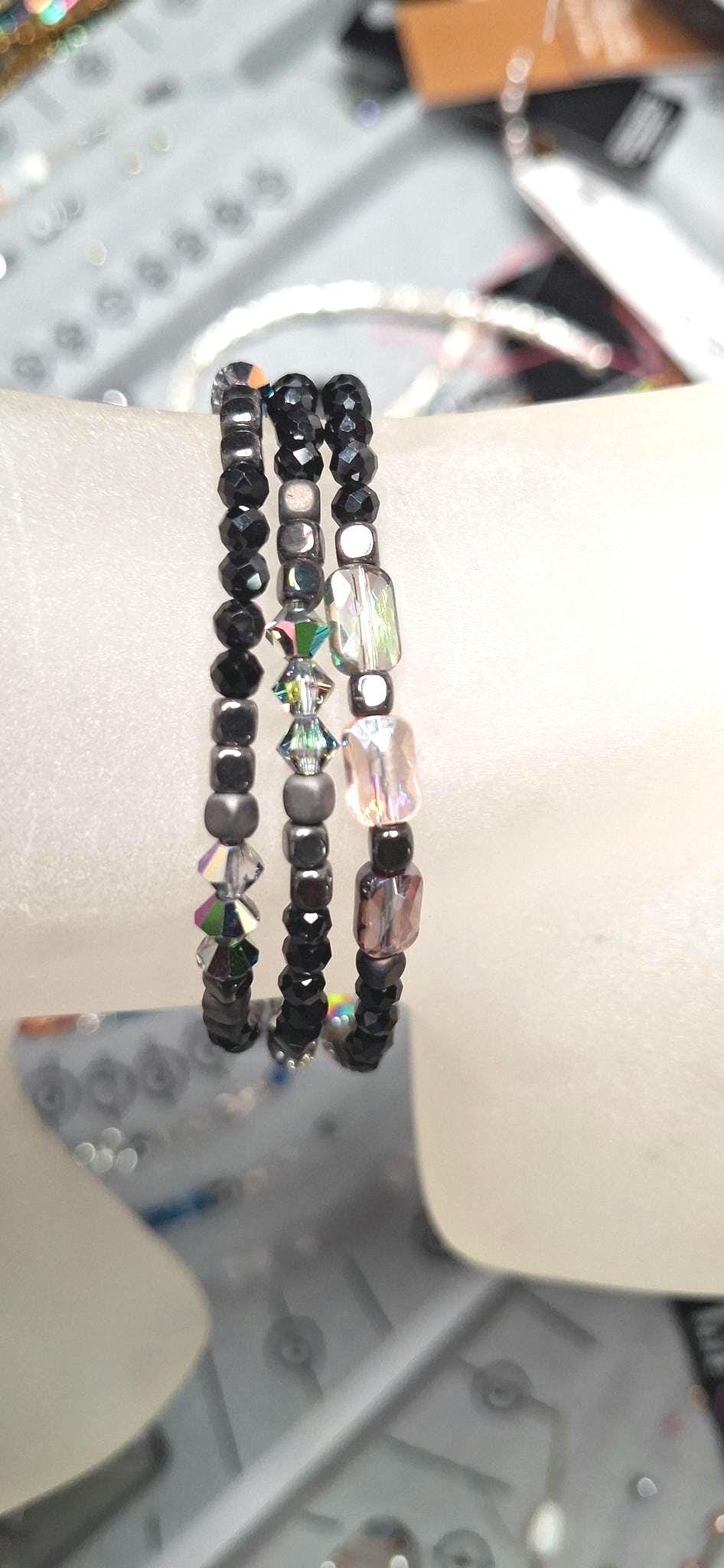 Nk Jet Black Triple Sparkle Bracelet