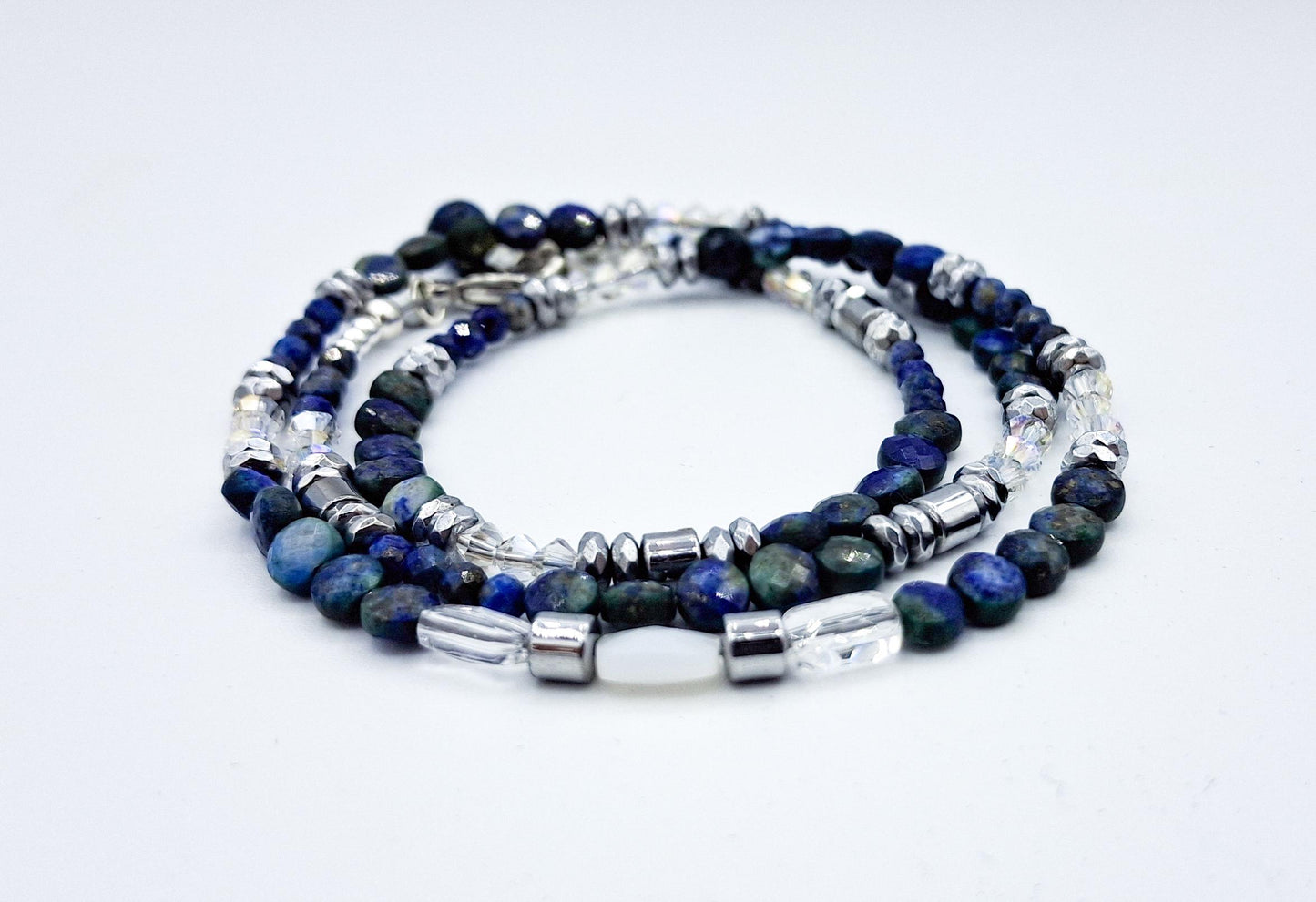 Nk Indigo Lapis Blue Triple Sparkle Bracelet