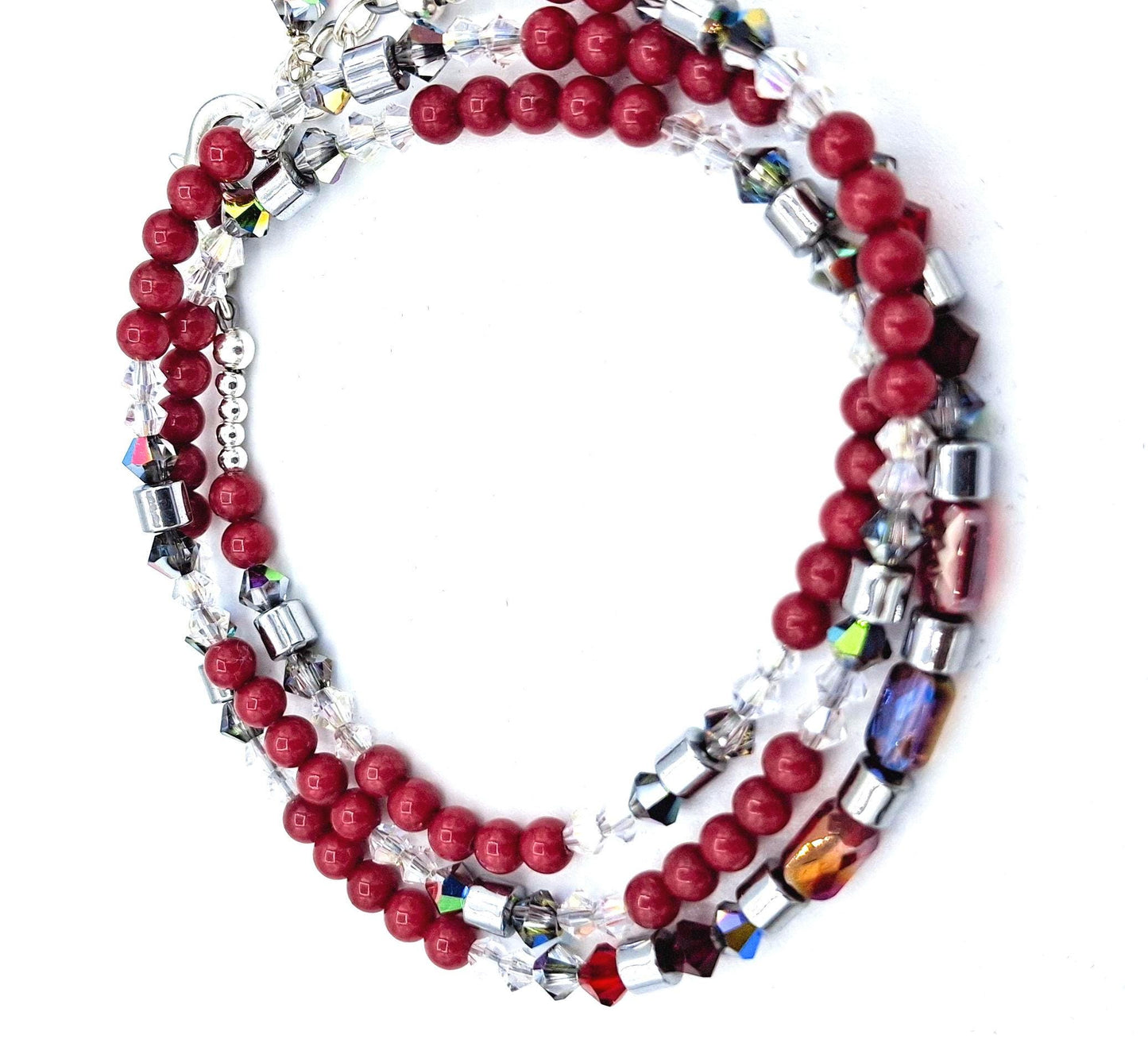 Nk Ruby Red Triple Sparkle Bracelet