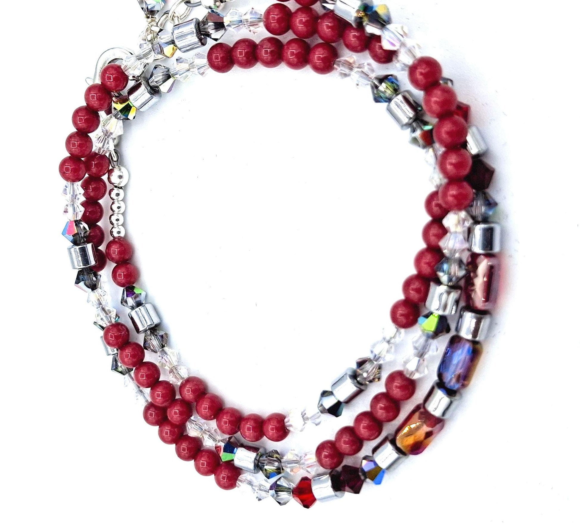 Nk Ruby Red Triple Sparkle Bracelet